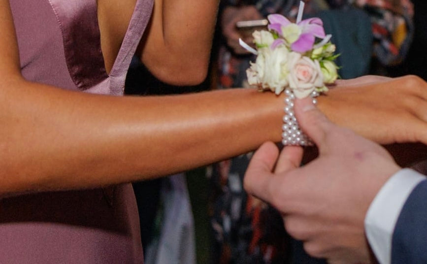 Ball corsage- Pearl Bracelet