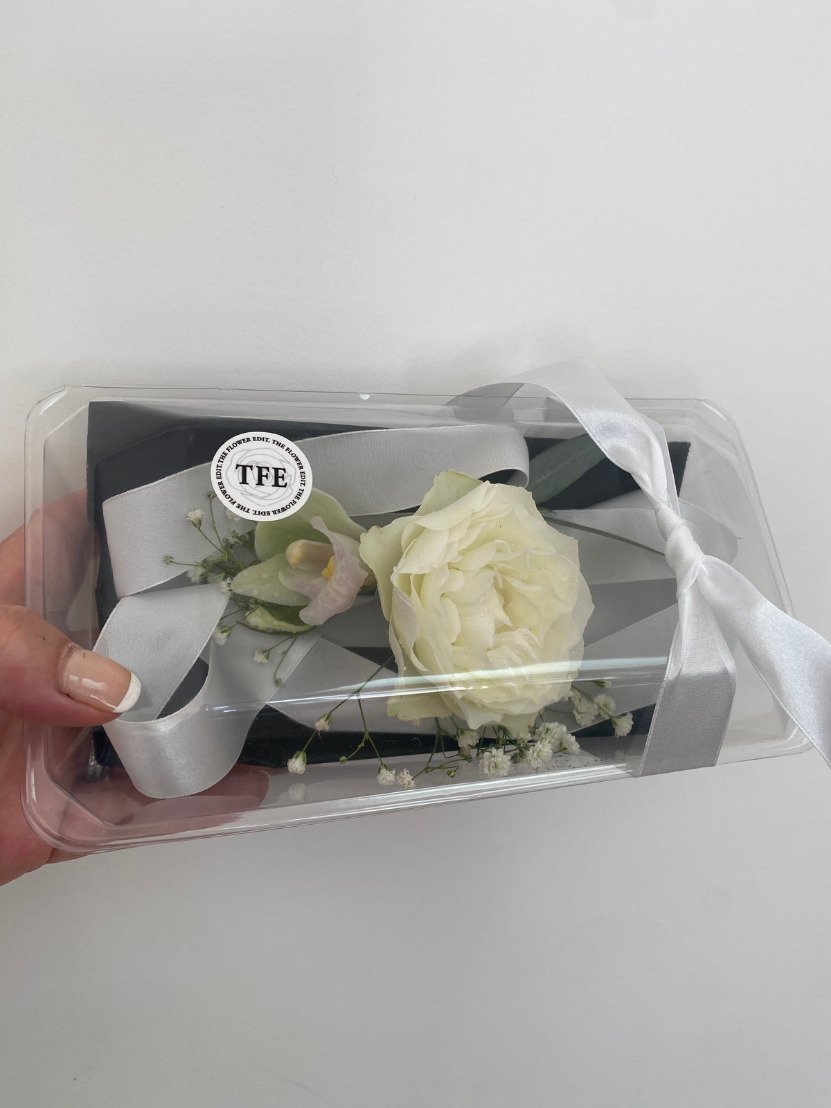 Ball Corsage combo - wrist ribbon and buttonhole