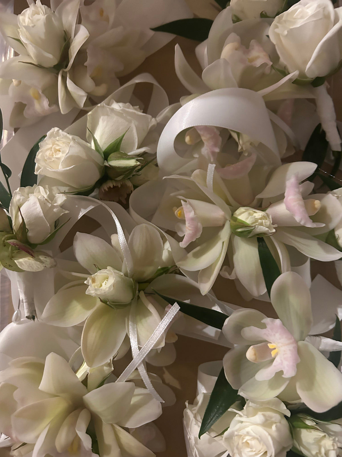Ball Corsage combo - wrist ribbon and buttonhole