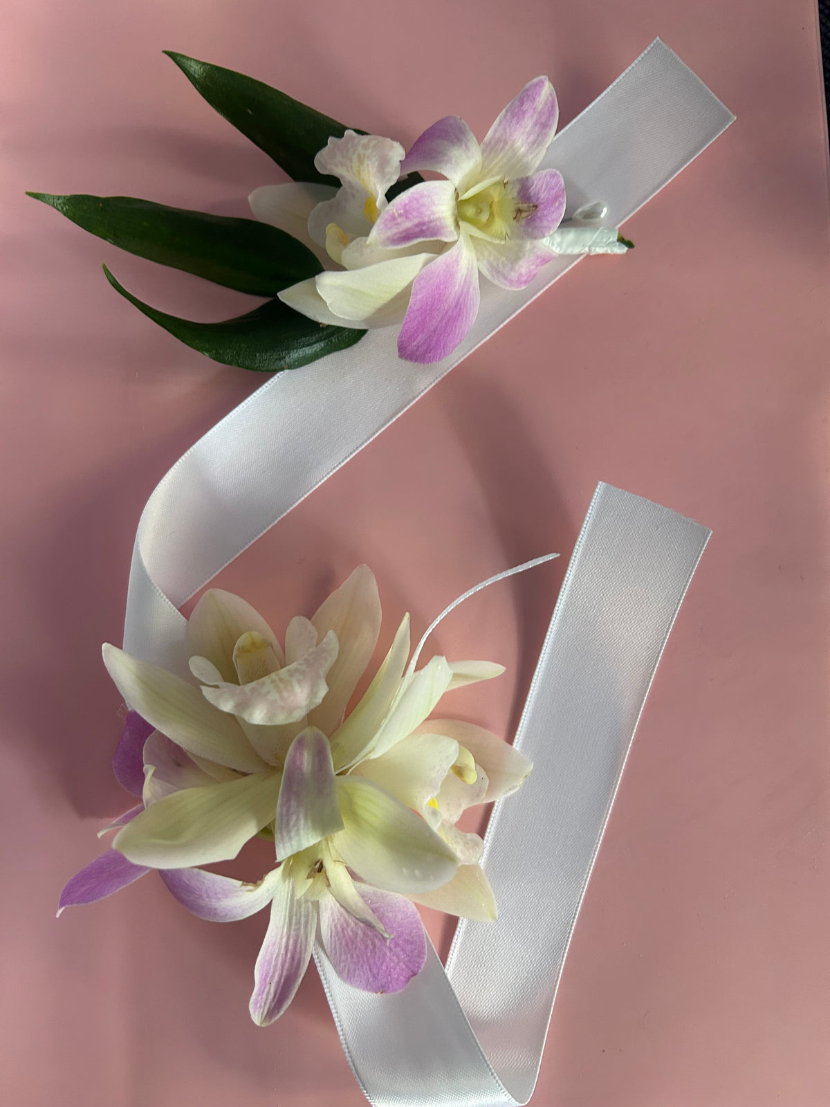 Ball Corsage combo - wrist ribbon and buttonhole