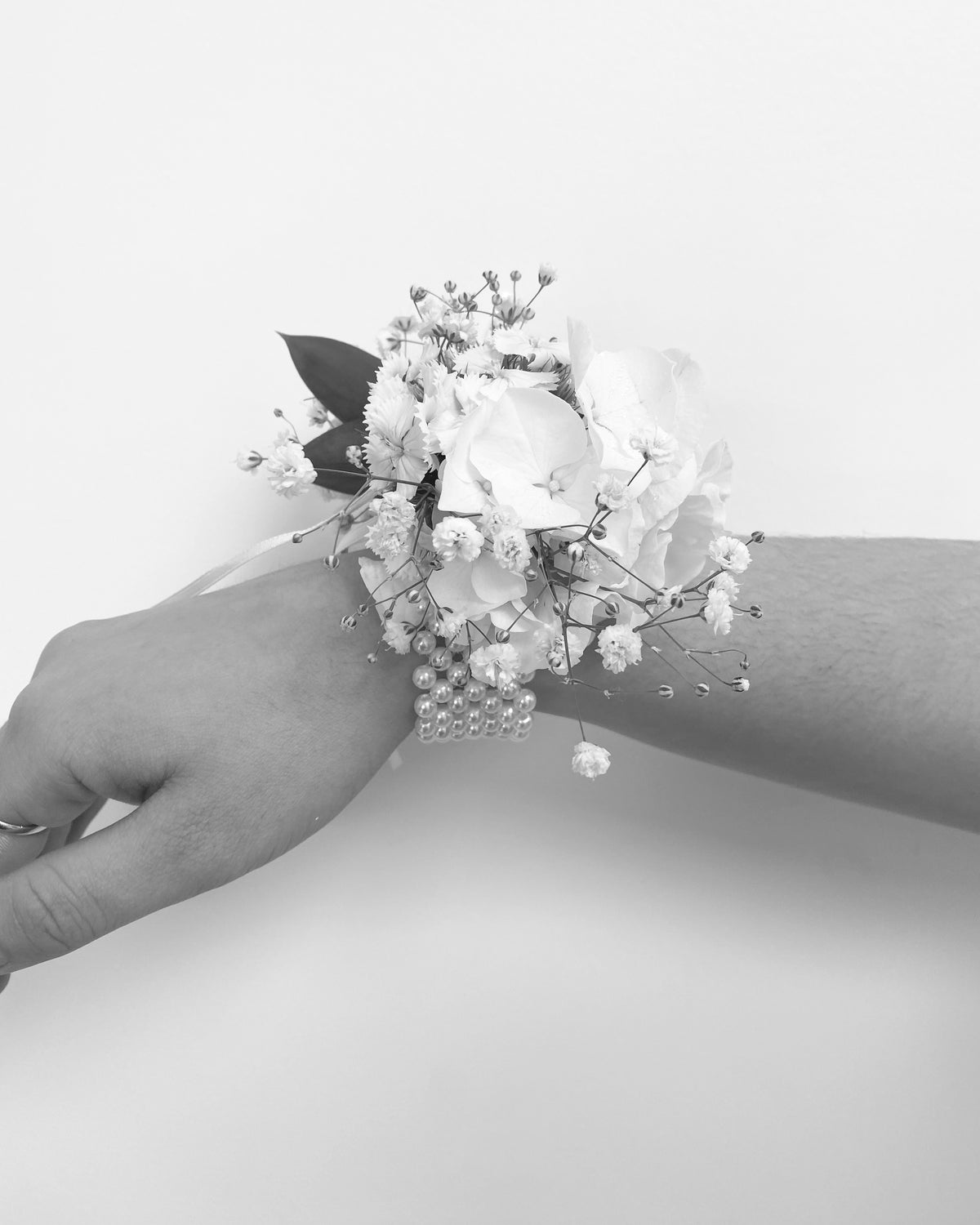 Ball corsage- Pearl Bracelet